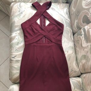 Burgundy dress S